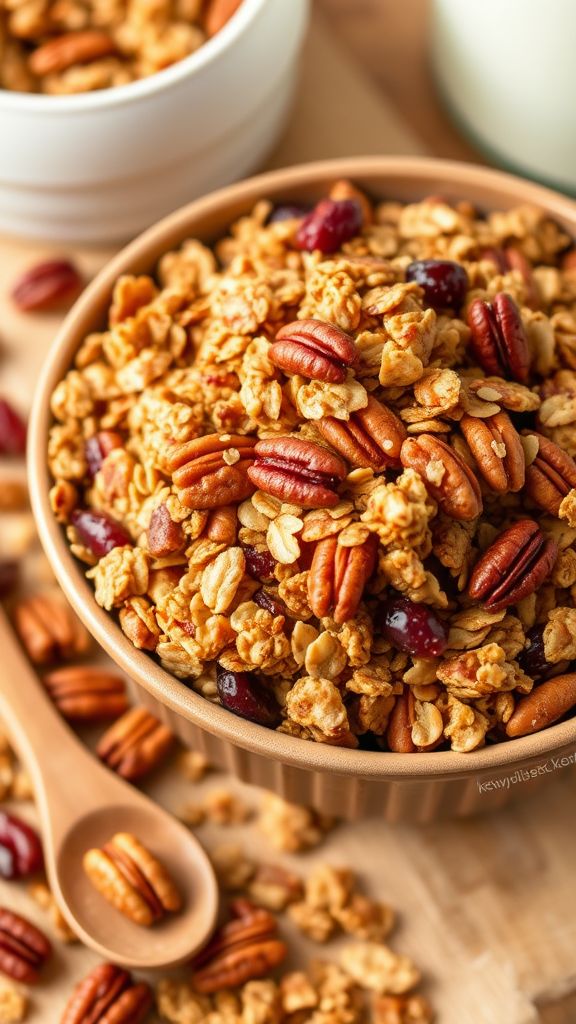 Maple Pecan Protein Granola