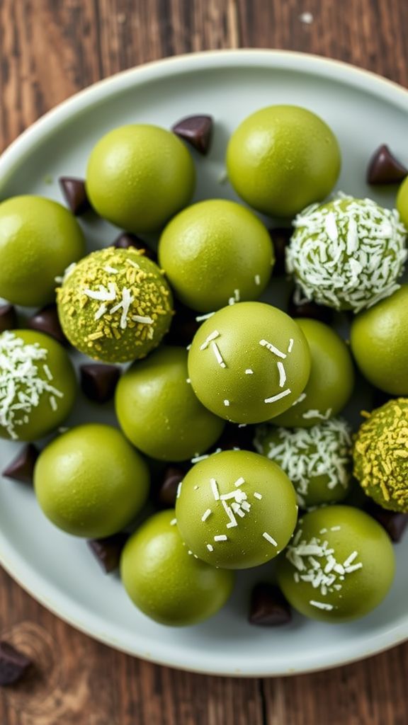 Matcha Green Tea Protein Truffles  