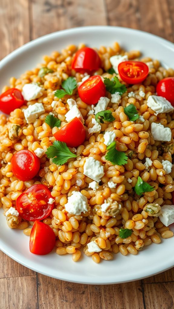 Mediterranean Chicken and Barley Pilaf