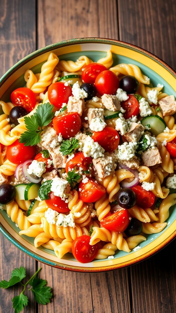 Mediterranean Tuna Pasta Salad  