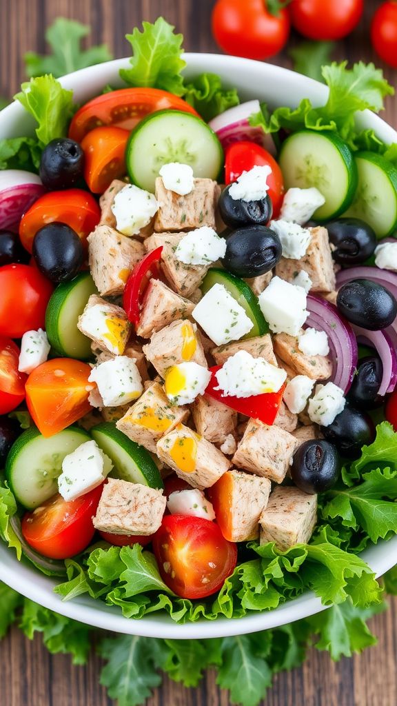 Mediterranean Tuna Salad Bowl