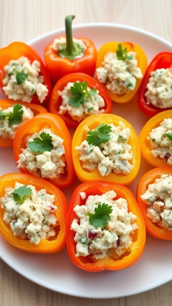 Mini Bell Pepper Tuna Boats  