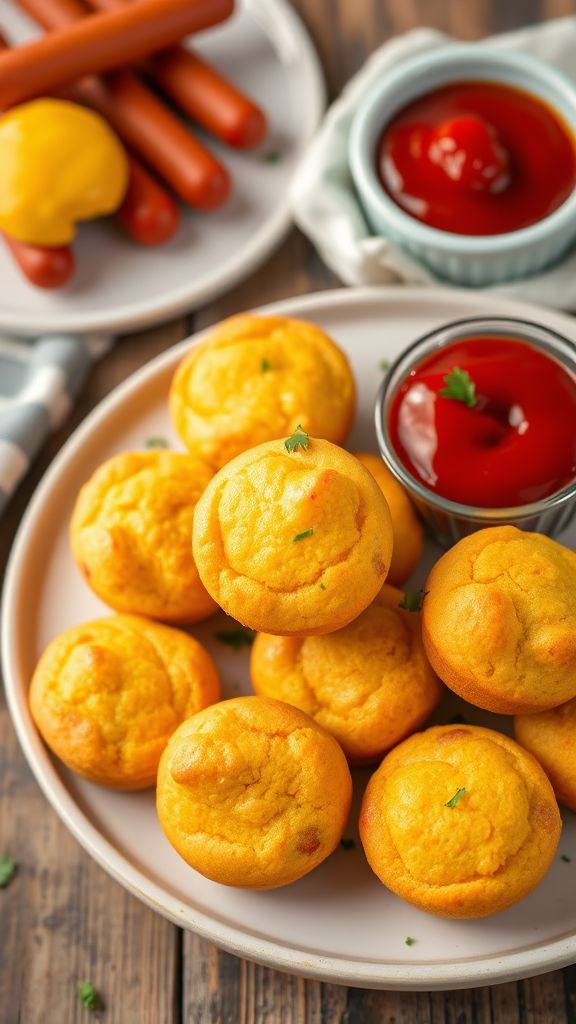 Mini Corn Dog Muffins