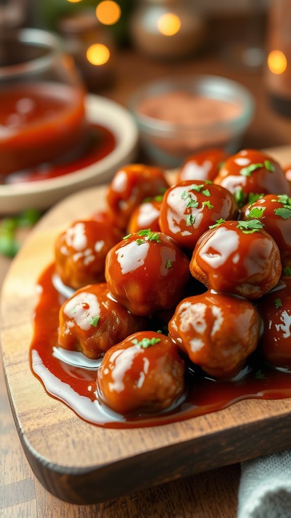 Mini Meatballs with Sugar-Free BBQ Sauce  