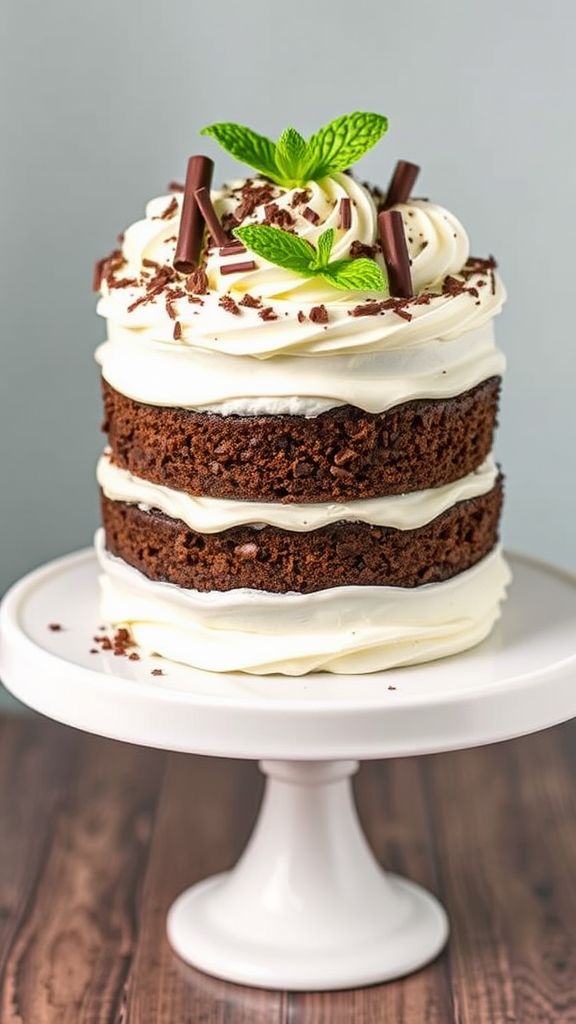 Minty Fresh Grasshopper Cake  