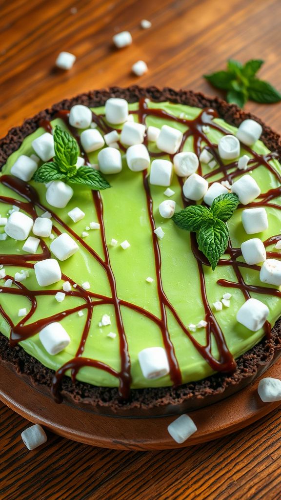 Minty Grasshopper Pie  