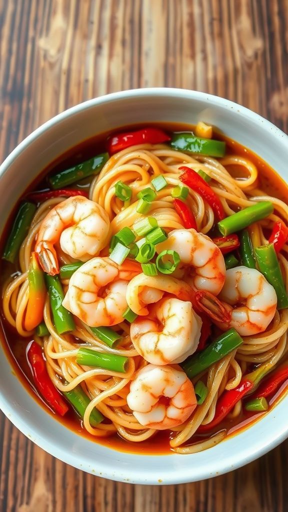 Minute Shrimp Stir-Fry Noodles