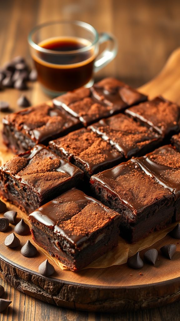 Mocha Espresso Protein Brownies  