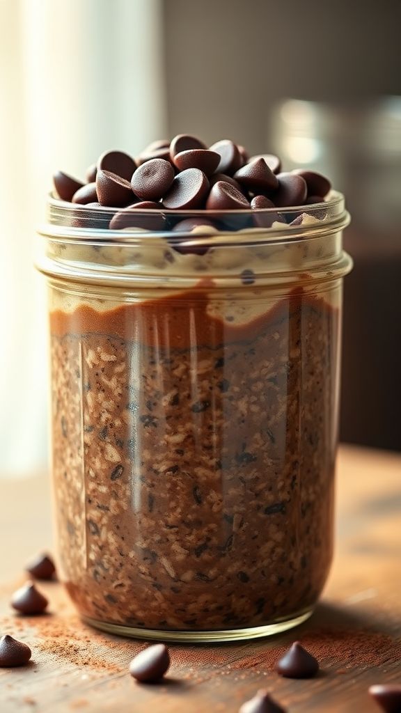 Mocha Espresso Protein Overnight Oats  