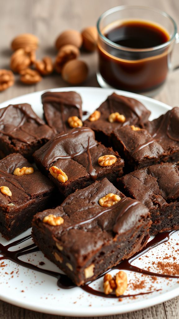 Mocha Walnut Brownies  