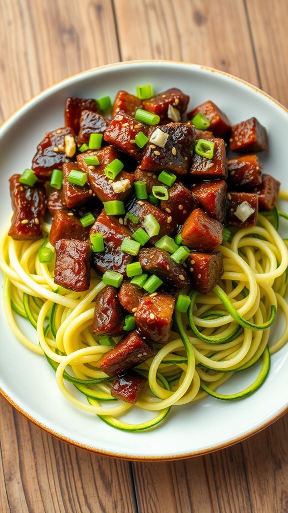 Mongolian Beef with Zoodles