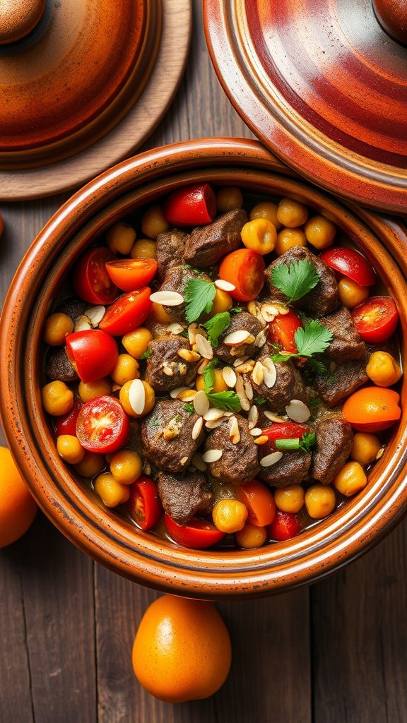 Moroccan Beef and Chickpea Tagine