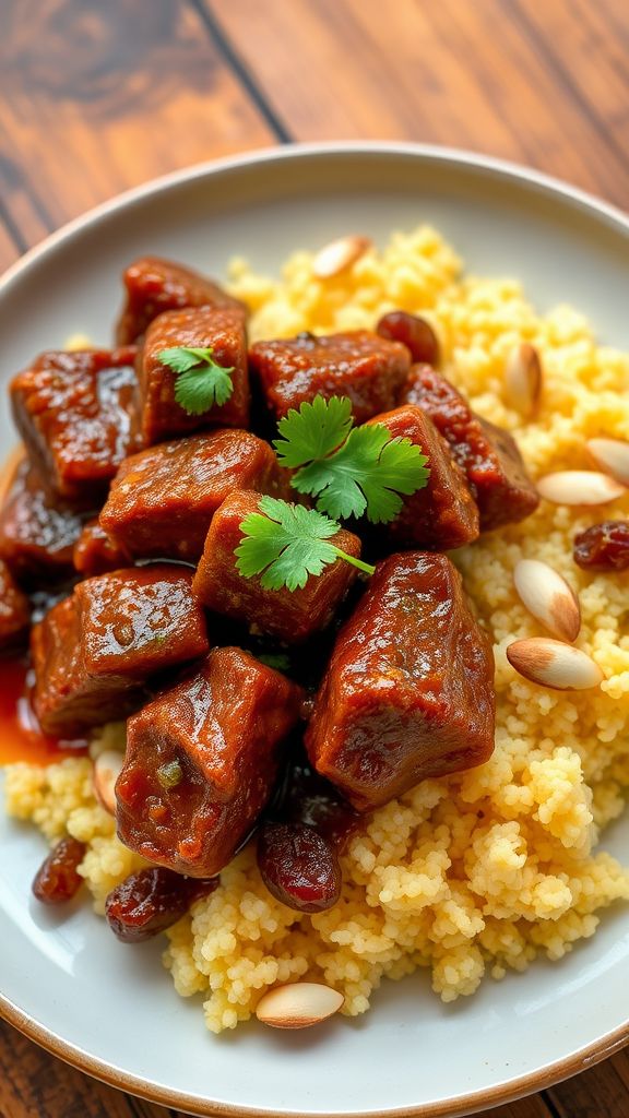 Moroccan Spiced Lamb with Couscous