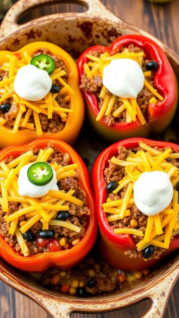 Nacho-Style Stuffed Peppers