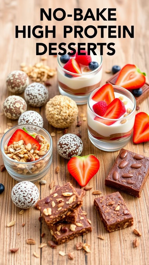 no-bake high-protein desserts