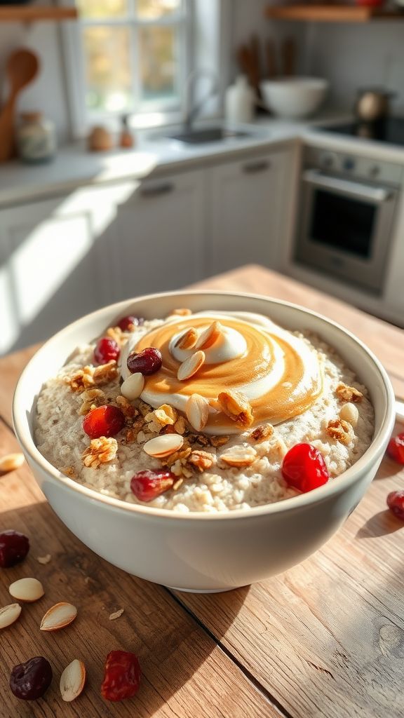 Nutty Oatmeal Power Bowls