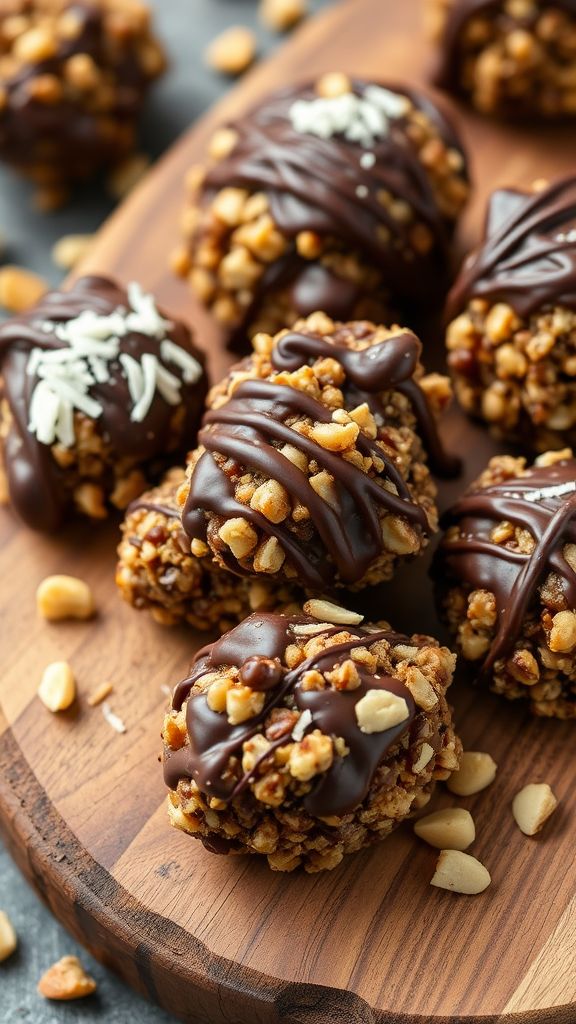 Nutty Quinoa Chocolate Clusters