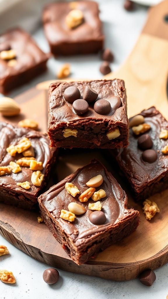 Nutty Quinoa Protein Brownies  