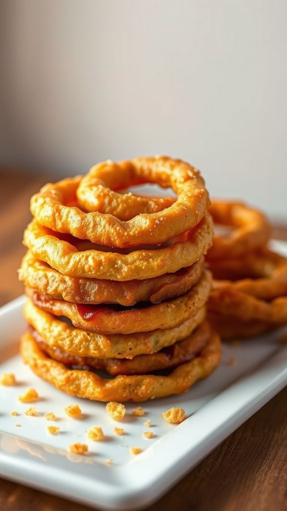 Overtime Onion Ring Stacks