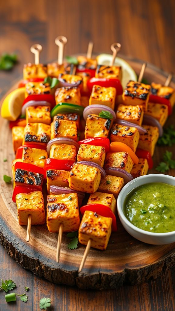 Paneer Tikka Skewers