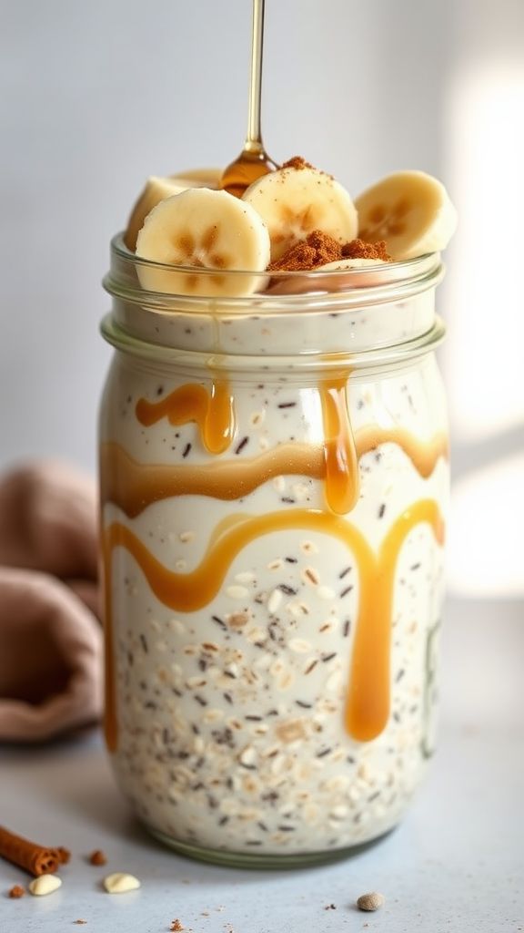 Peanut Butter Banana Overnight Oats