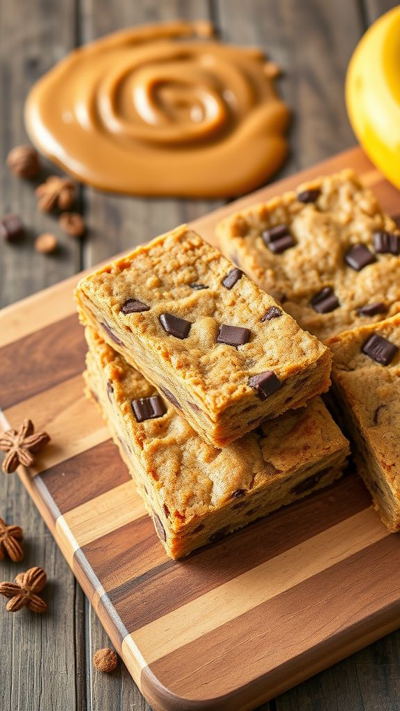 Peanut Butter Banana Protein Bars