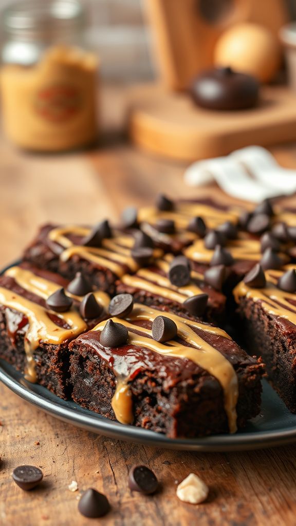 Peanut Butter Bliss High-Protein Brownies  