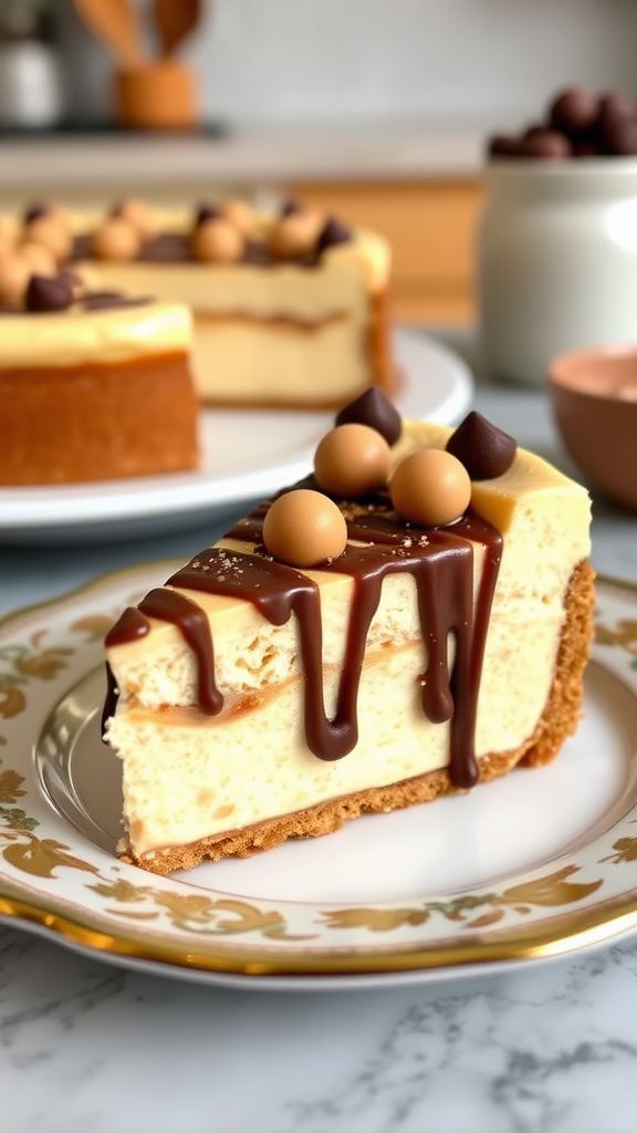 Peanut Butter Cup Keto Cheesecake  