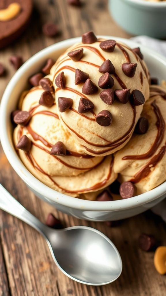 Peanut Butter Cup Keto Ice Cream