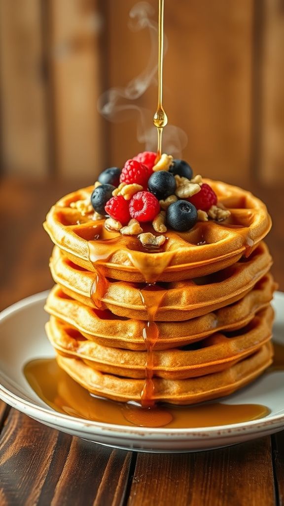 Peanut Butter Keto Waffles  