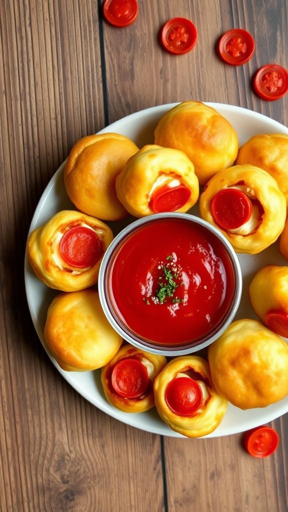 Pepperoni Pizza Puffs