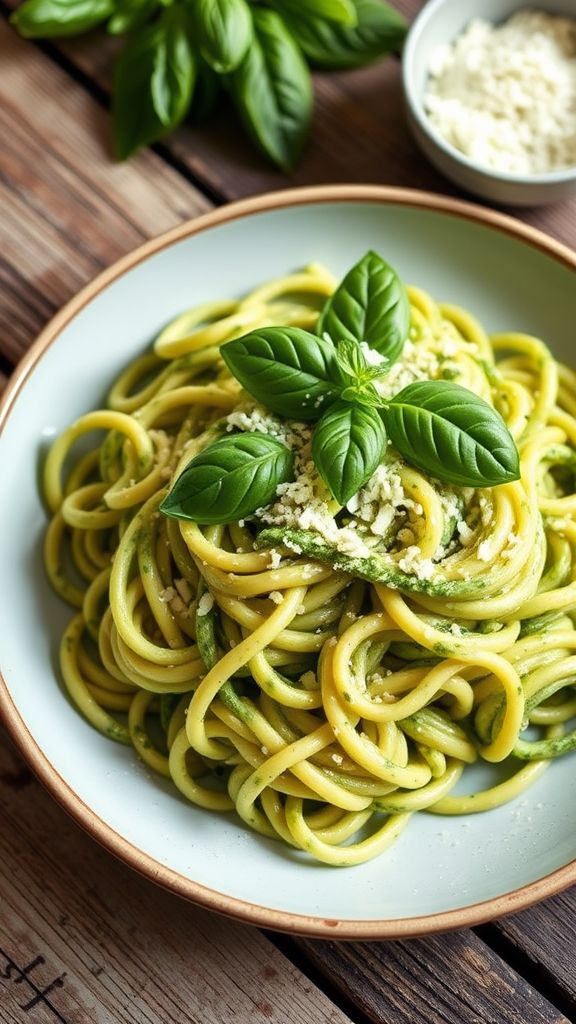 Pesto-Infused Keto Alfredo  