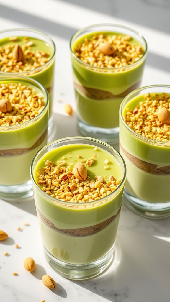 Pistachio Pistachio Pudding Parfaits  