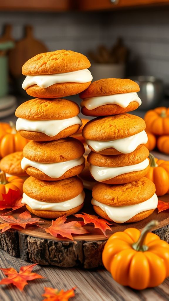 Playoff Pumpkin Spice Whoopie Pies  