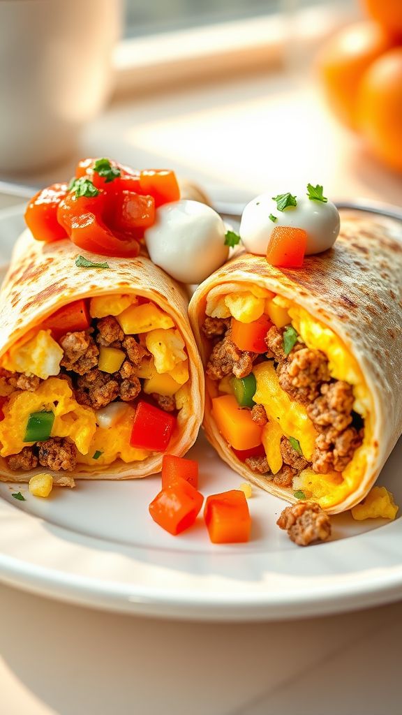 Pot of Gold Breakfast Burrito  