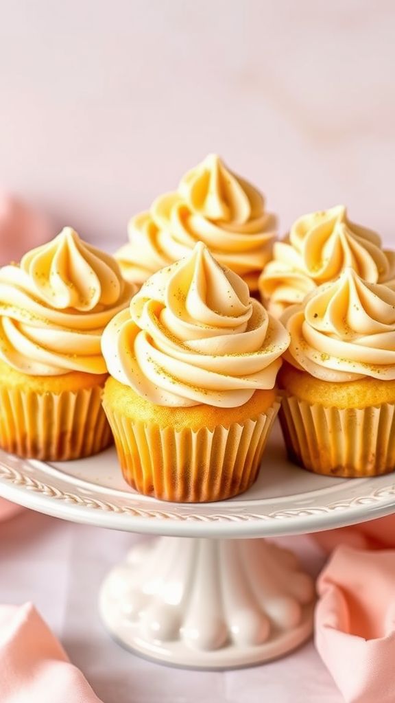 Pot of Gold Vanilla Bean Cupcakes  