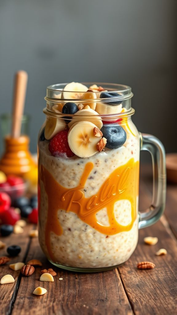 Power-Packed Peanut Butter Overnight Oats  