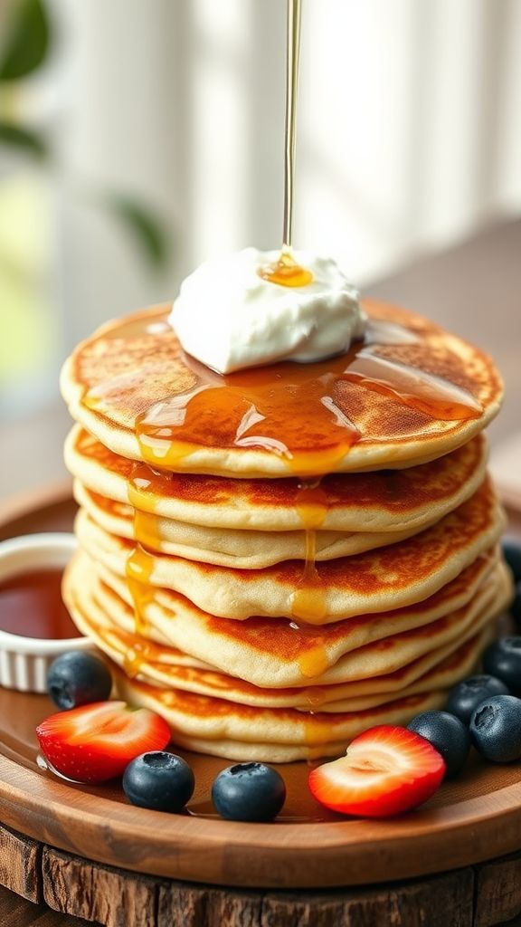 Protein Power Pancakes with Greek Yogurt  