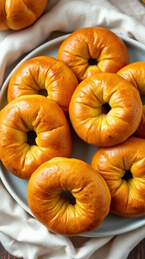 Pumpkin Spice Keto Bagels  