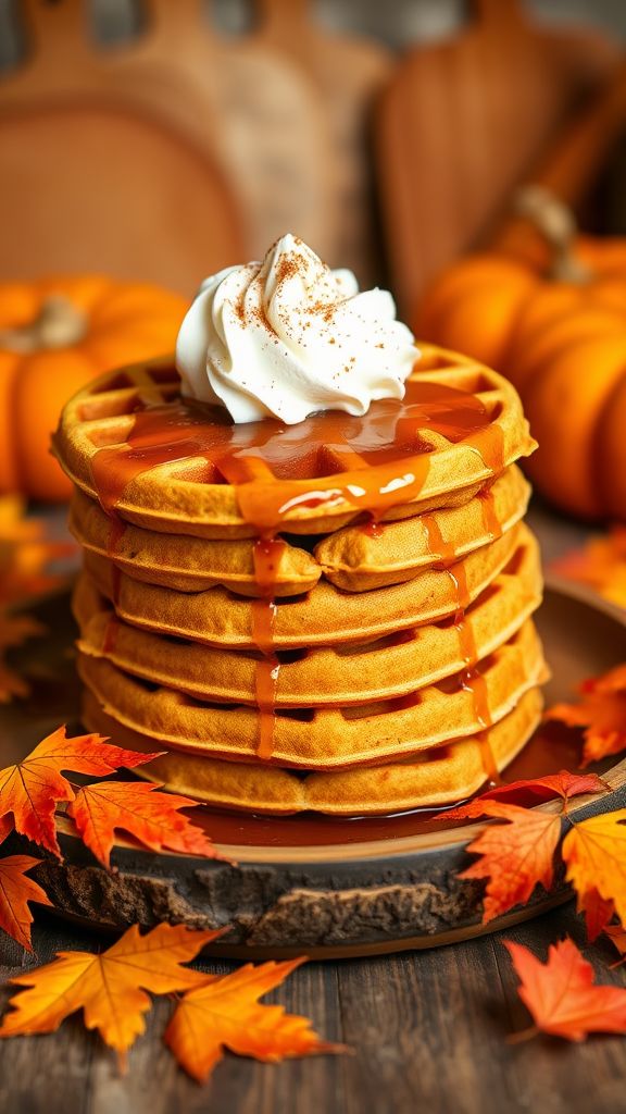 Pumpkin Spice Keto Waffles  