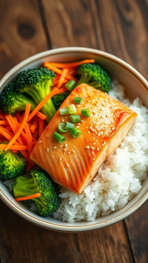 Quick and Easy Salmon Rice Bowls  