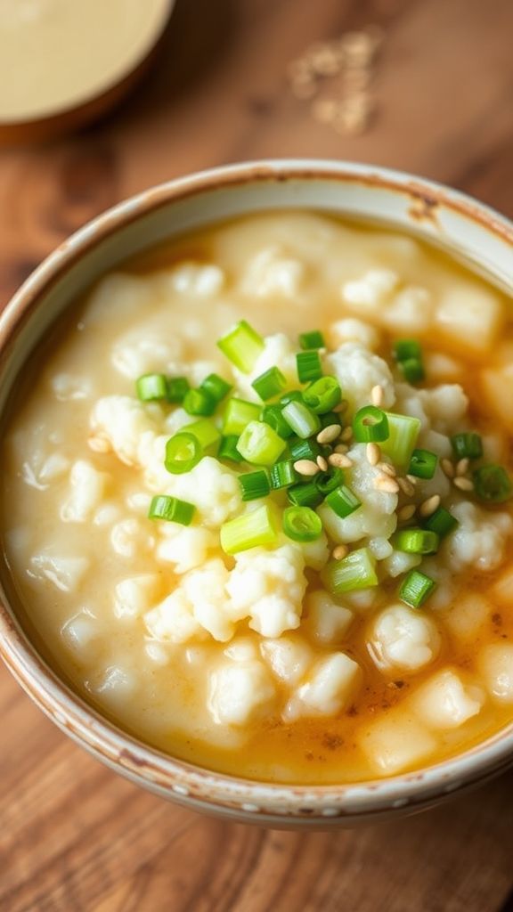 Quick Cauliflower Rice Porridge