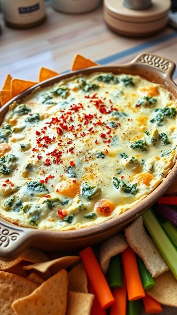 Quick Spinach and Artichoke Dip  