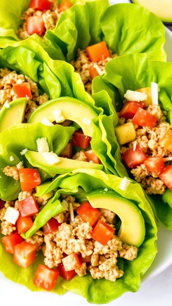 Quick Turkey and Avocado Lettuce Wraps  