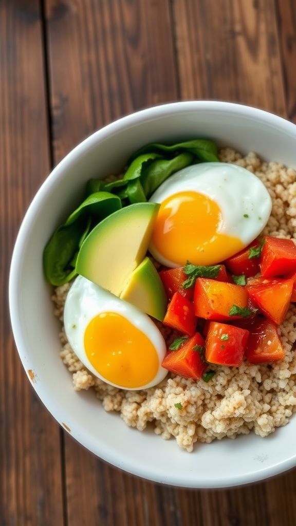 Quinoa and Egg Breakfast Bowl  