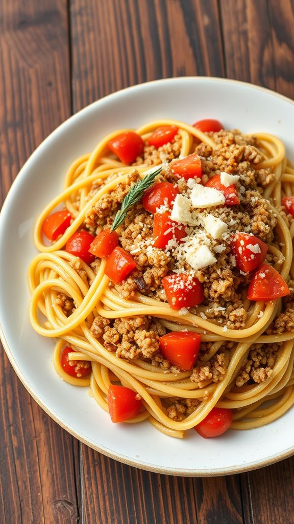 Quinoa and Turkey Spaghetti  