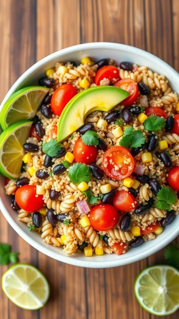 Quinoa & Black Bean Pasta Salad  