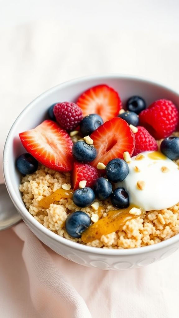 Quinoa Breakfast Bowl with Berries