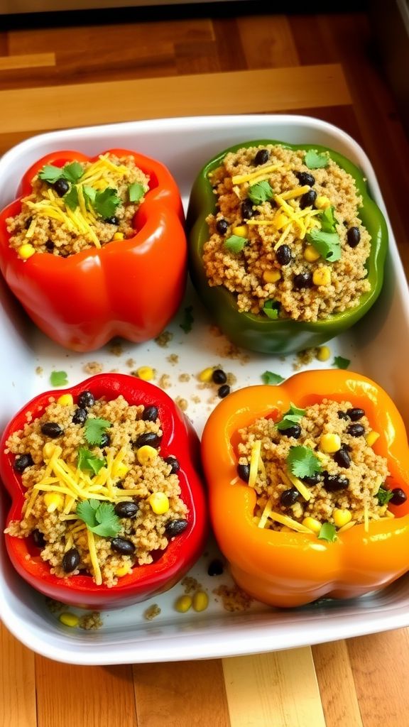 Quinoa-Stuffed Bell Peppers  