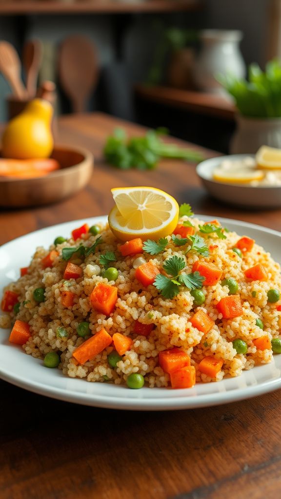 Quinoa Upma with Mixed Vegetables